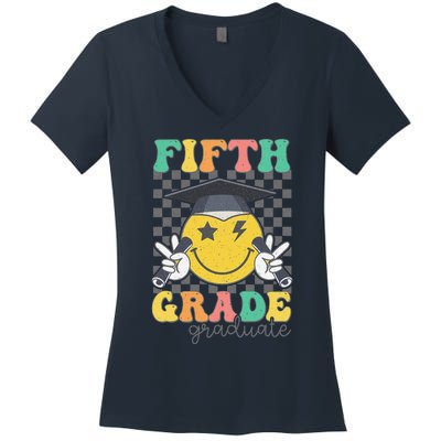 Goodbye Fifth Grade Hello Sixth Grade 6th Grade Graduation Women's V-Neck T-Shirt