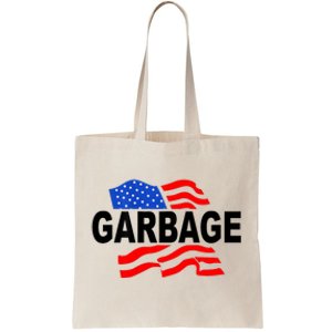 Garbage Funny Garbage Funny America Flag Tote Bag