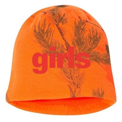 Girl Funny Gift Kati - Camo Knit Beanie