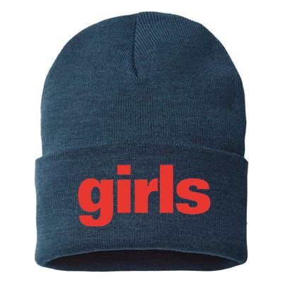 Girl Funny Gift Sustainable Knit Beanie