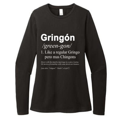 Gringón Funny Womens CVC Long Sleeve Shirt