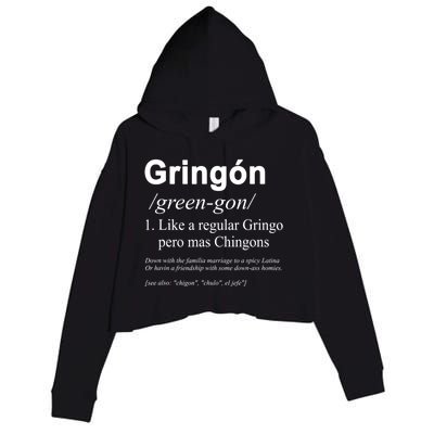 Gringón Funny Crop Fleece Hoodie