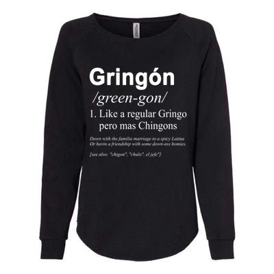 Gringón Funny Womens California Wash Sweatshirt