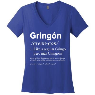 Gringón Funny Women's V-Neck T-Shirt