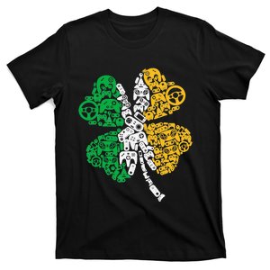 Gift for Gamer Shamrock St Patricks Day Irish T-Shirt