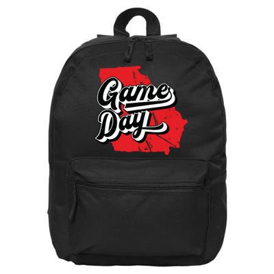 Georgia Football Game Day Vintage 16 in Basic Backpack