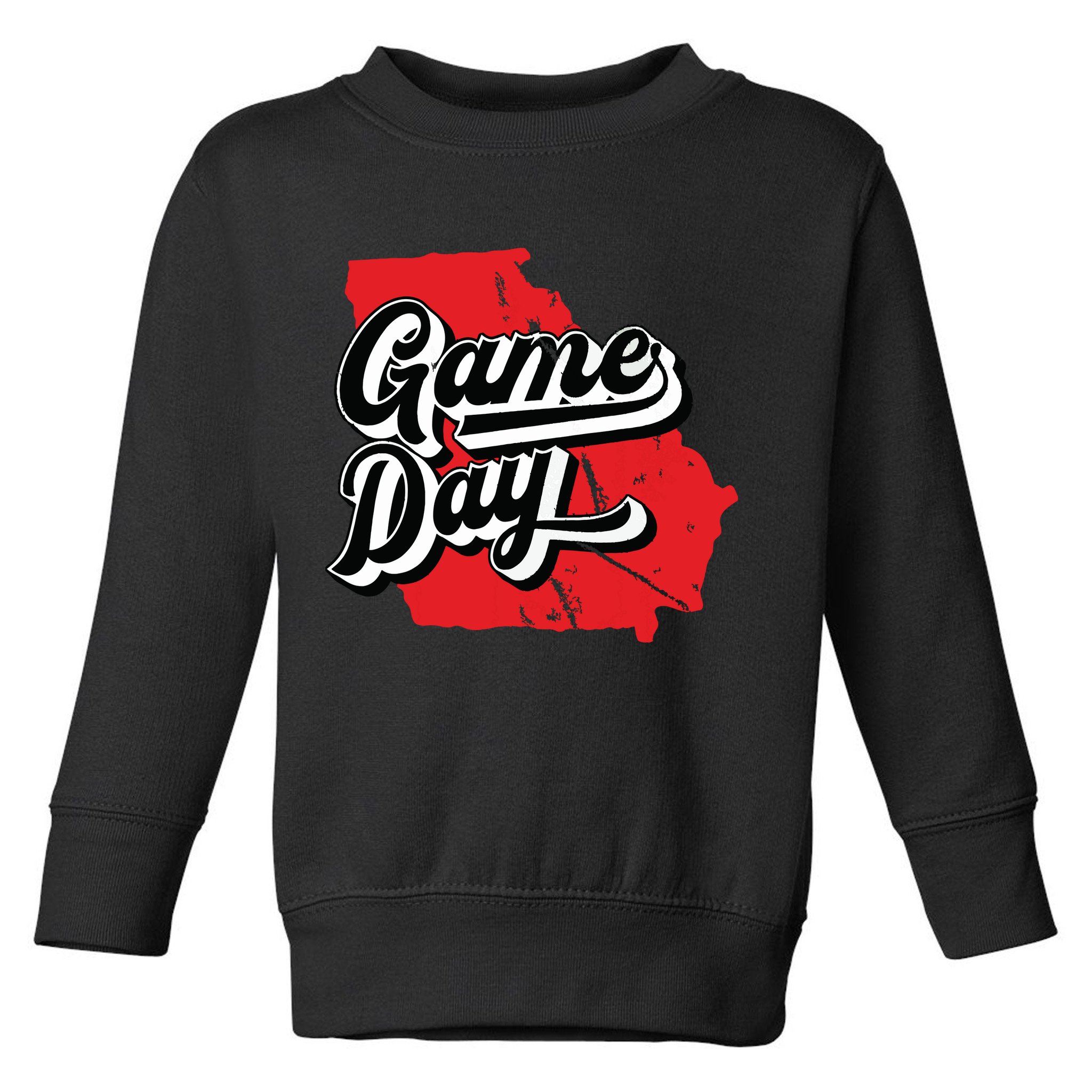 Georgia Football Game Day Vintage Toddler Sweatshirt