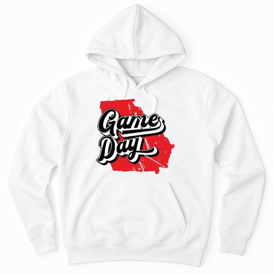 Georgia Football Game Day Vintage Hoodie