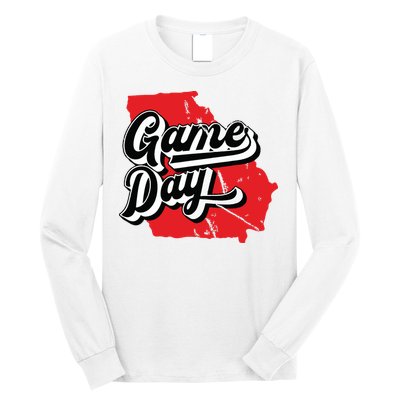 Georgia Football Game Day Vintage Long Sleeve Shirt