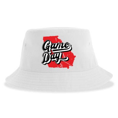 Georgia Football Game Day Vintage Sustainable Bucket Hat