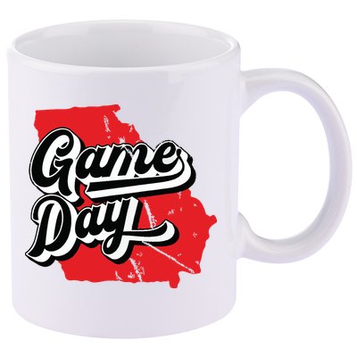 Georgia Football Game Day Vintage 11oz C Handle Ceramic Mug