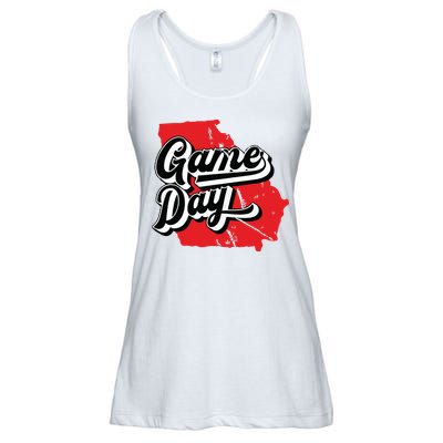 Georgia Football Game Day Vintage Ladies Essential Flowy Tank