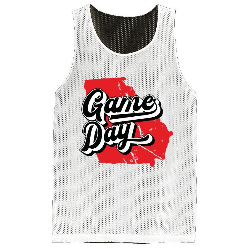 Georgia Football Game Day Vintage Mesh Reversible Basketball Jersey Tank