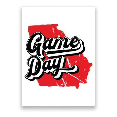 Georgia Football Game Day Vintage Poster