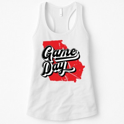 Georgia Football Game Day Vintage Womens Tank Top