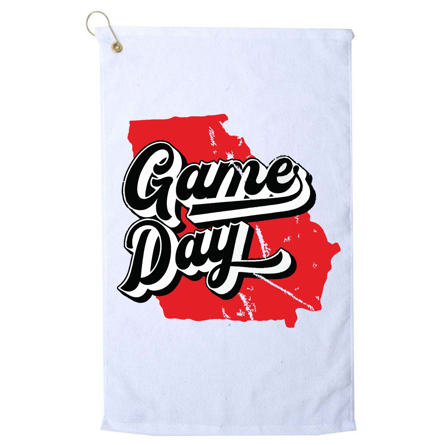 Georgia Football Game Day Vintage Golf Towel
