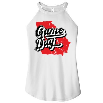 Georgia Football Game Day Vintage Women's Perfect Tri Rocker Tank