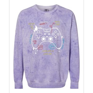 Gamer Funny Gaming Remote Everyday Is Game Day Colorblast Crewneck Sweatshirt