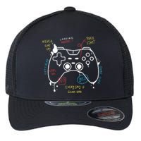 Gamer Funny Gaming Remote Everyday Is Game Day Flexfit Unipanel Trucker Cap