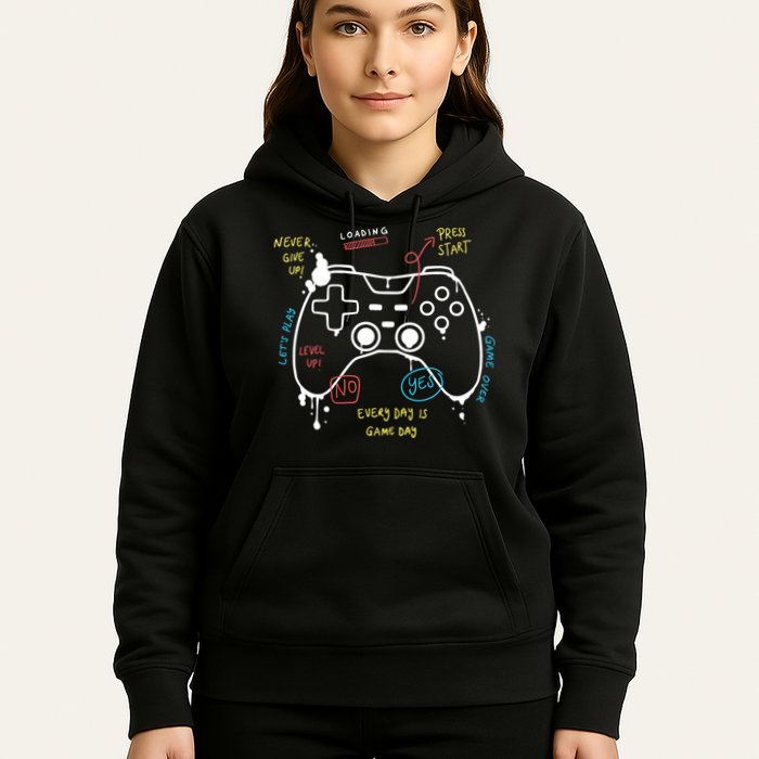 Gamer Funny Gaming Remote Everyday Is Game Day Hoodie