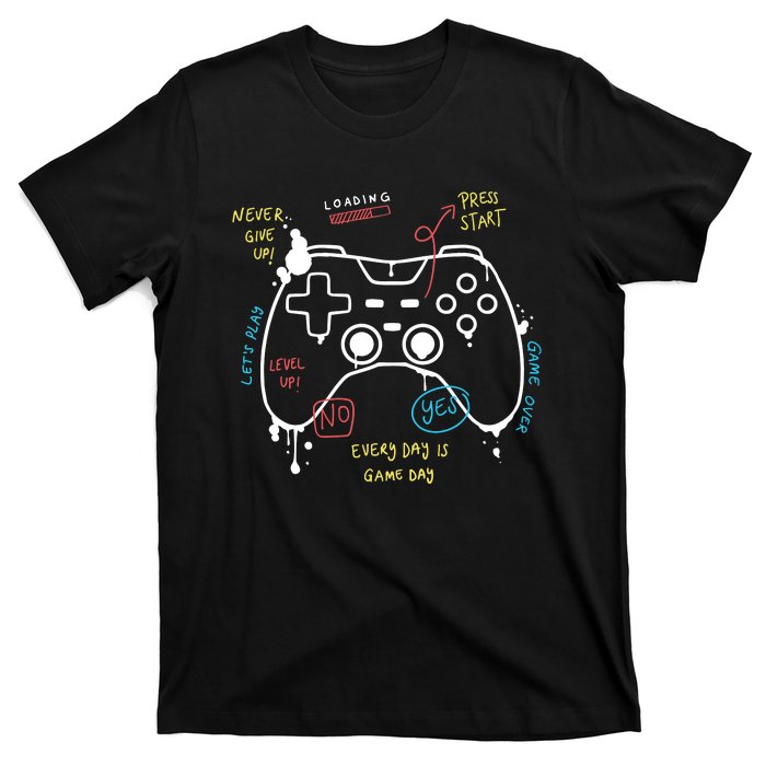 Gamer Funny Gaming Remote Everyday Is Game Day T-Shirt