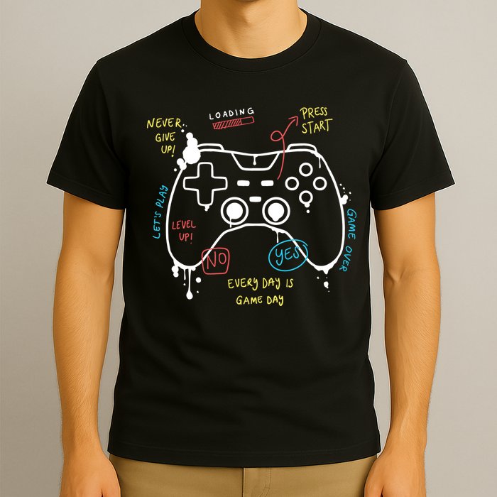 Gamer Funny Gaming Remote Everyday Is Game Day T-Shirt