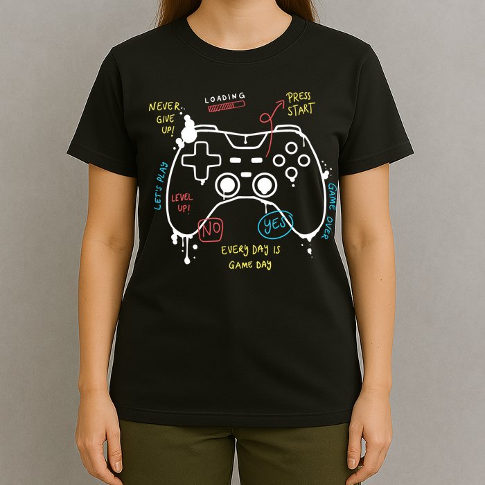 Gamer Funny Gaming Remote Everyday Is Game Day T-Shirt