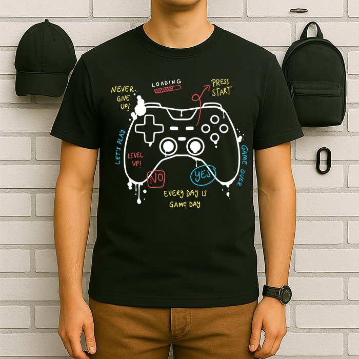 Gamer Funny Gaming Remote Everyday Is Game Day T-Shirt
