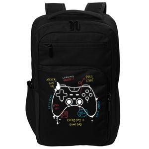 Gamer Funny Gaming Remote Everyday Is Game Day Impact Tech Backpack