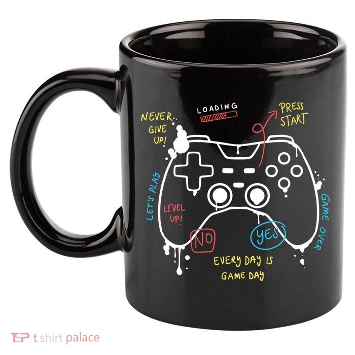 Gamer Funny Gaming Remote Everyday Is Game Day 11oz C Handle Ceramic Mug