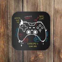 Gamer Funny Gaming Remote Everyday Is Game Day Coaster