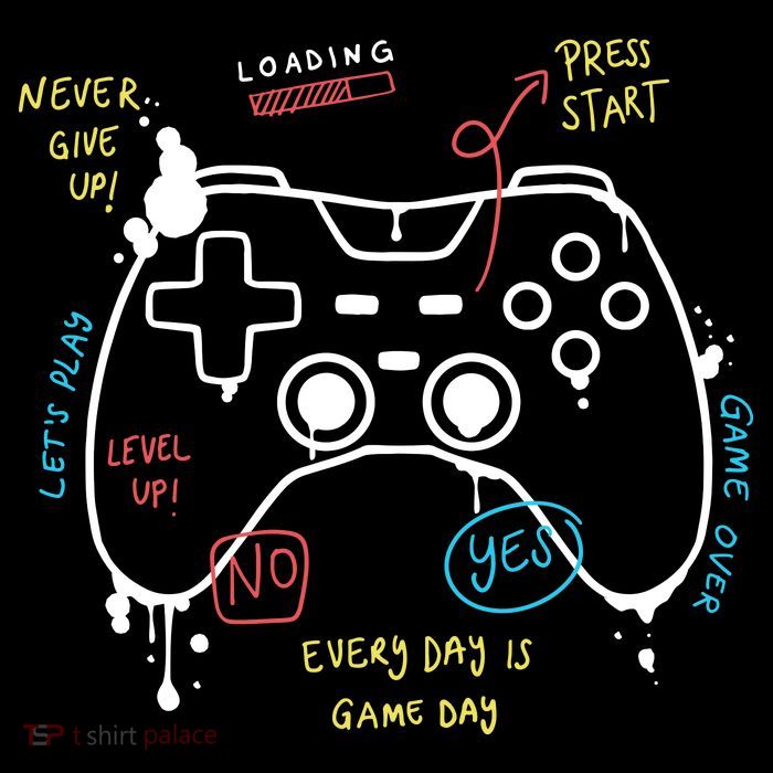 Gamer Funny Gaming Remote Everyday Is Game Day Drawstring Bag