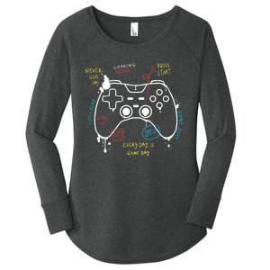 Gamer Funny Gaming Remote Everyday Is Game Day Women's Perfect Tri Tunic Long Sleeve Shirt