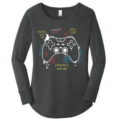 Gamer Funny Gaming Remote Everyday Is Game Day Women's Perfect Tri Tunic Long Sleeve Shirt