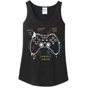 Gamer Funny Gaming Remote Everyday Is Game Day Ladies Essential Tank