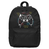 Gamer Funny Gaming Remote Everyday Is Game Day 16 in Basic Backpack