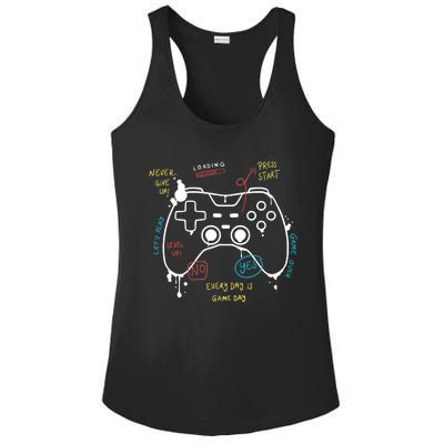 Gamer Funny Gaming Remote Everyday Is Game Day Ladies PosiCharge Competitor Racerback Tank