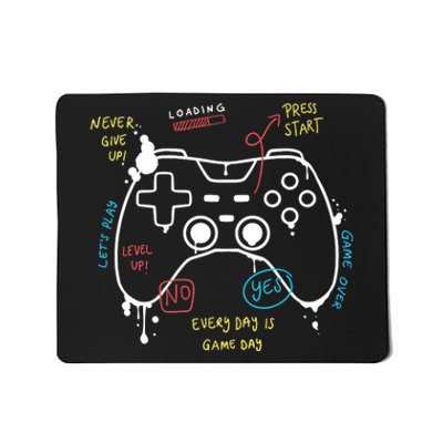 Gamer Funny Gaming Remote Everyday Is Game Day Mousepad