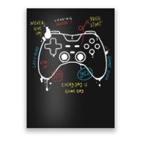 Gamer Funny Gaming Remote Everyday Is Game Day Poster