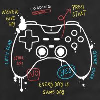 Gamer Funny Gaming Remote Everyday Is Game Day 25L Jumbo Tote