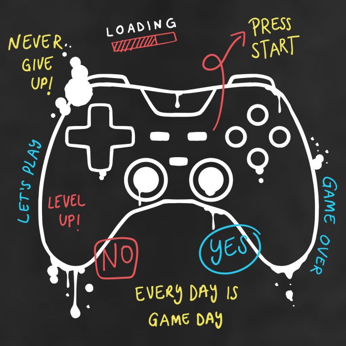 Gamer Funny Gaming Remote Everyday Is Game Day 25L Jumbo Tote
