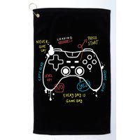 Gamer Funny Gaming Remote Everyday Is Game Day Golf Towel