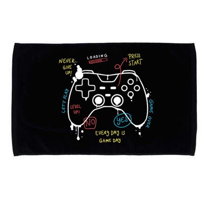 Gamer Funny Gaming Remote Everyday Is Game Day Microfiber Hand Towel