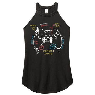 Gamer Funny Gaming Remote Everyday Is Game Day Women's Perfect Tri Rocker Tank