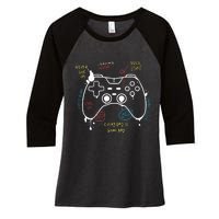 Gamer Funny Gaming Remote Everyday Is Game Day Women's Tri-Blend 3/4-Sleeve Raglan Shirt