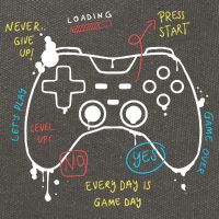 Gamer Funny Gaming Remote Everyday Is Game Day Cotton Canvas Backpack
