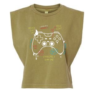 Gamer Funny Gaming Remote Everyday Is Game Day Garment-Dyed Women's Muscle Tee