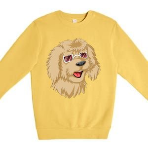 Goldendoodle Face Premium Crewneck Sweatshirt