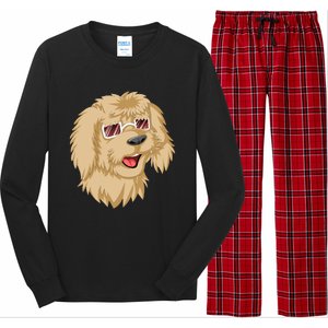 Goldendoodle Face Long Sleeve Pajama Set