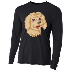 Goldendoodle Face Cooling Performance Long Sleeve Crew